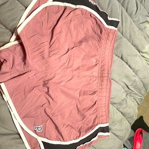 pink and black dry fit shorts